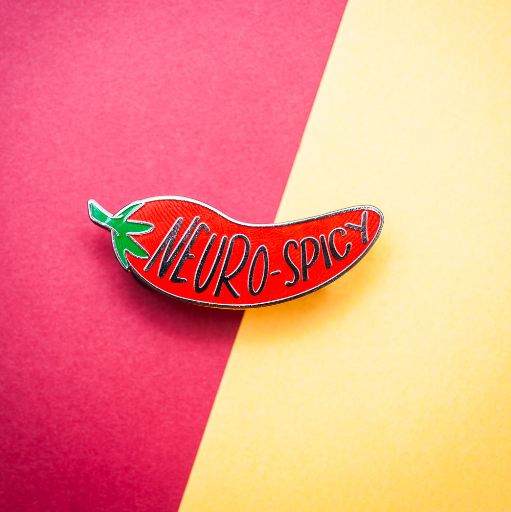 Neuro-Spicy enamel pin