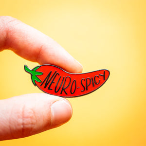 Neuro-Spicy enamel pin