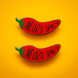 Neuro-Spicy enamel pin