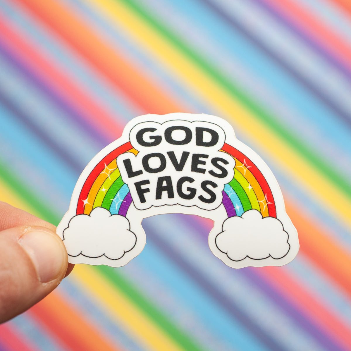 God Loves Fags sticker