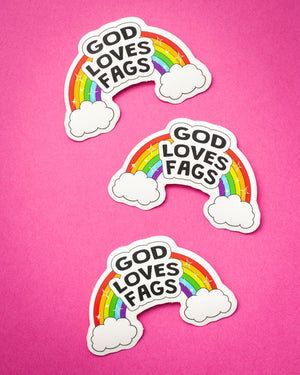 God Loves Fags sticker