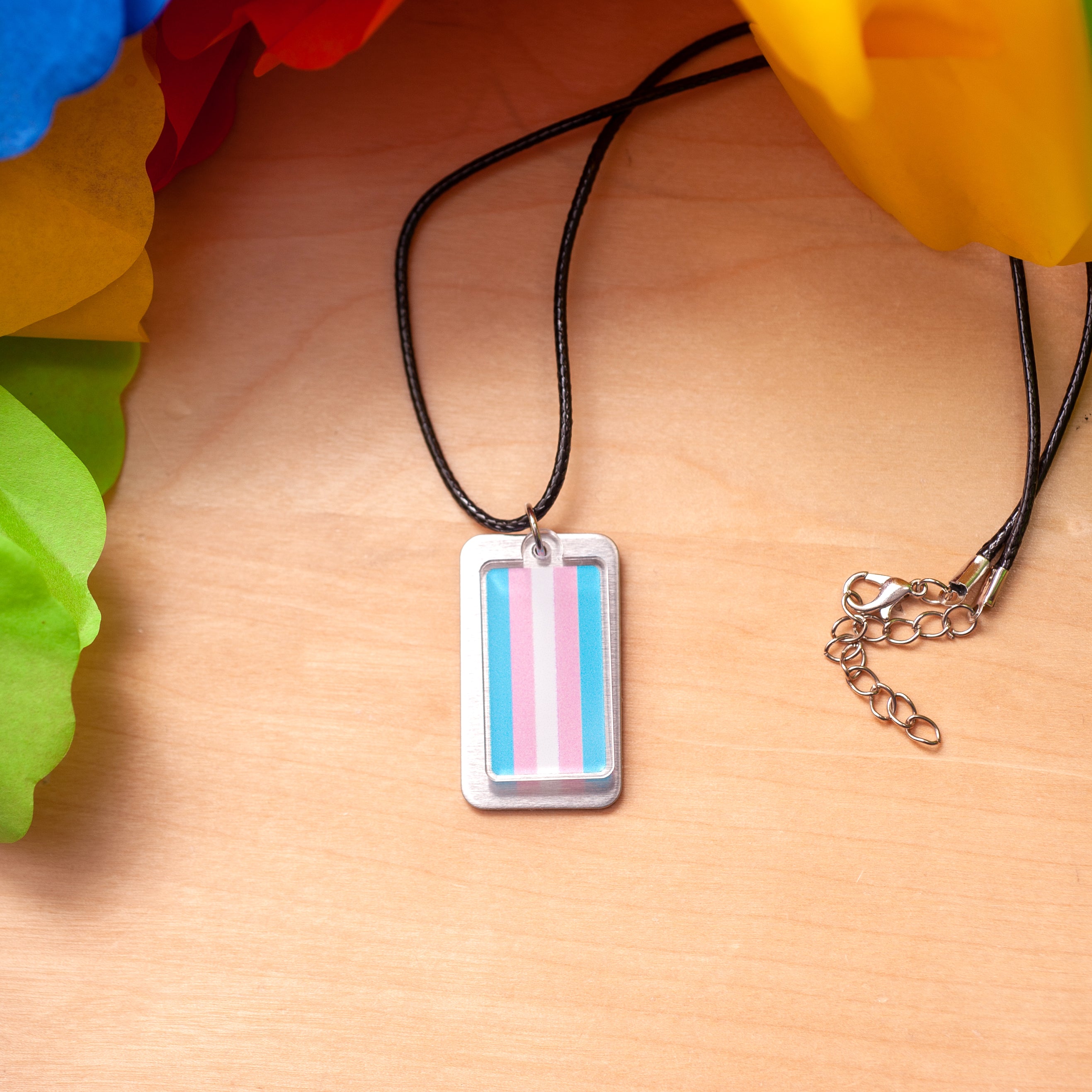 Philadelphia Rainbow Pride Flag Necklace For Sale  Free Shipping On Orders  $50+ - Crafty Queer Studio