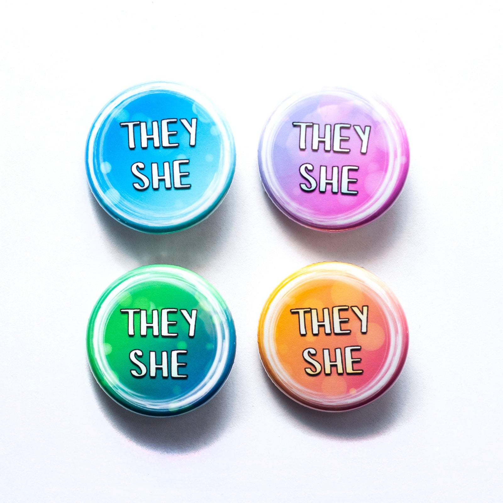 Proudly You LGBTQ Pride Button Pinback Button Set – Honey Dazed